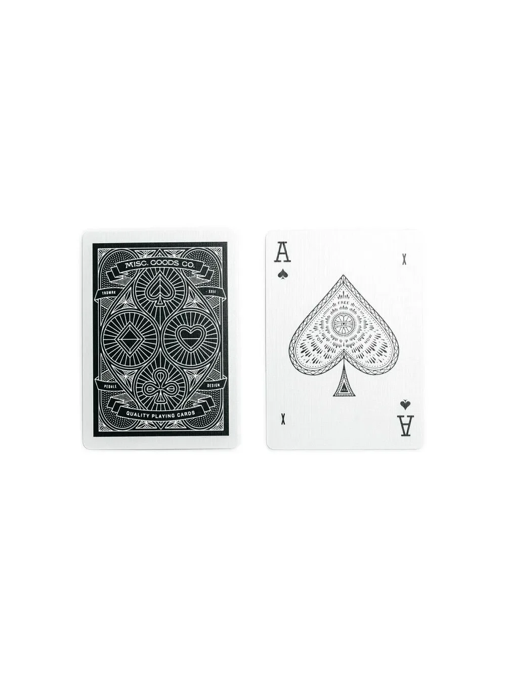 Misc. Goods Co. Black Embossed Premium Quality Playing Cards NEW